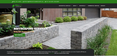 calgary web design for landscaper